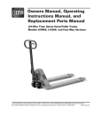Owners Manual, Operating Instructions Manual, and - Lift-Rite