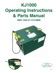 KJ1000 Operating Instructions & Parts Manual