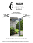 402086 ARBOUR INSTALLATION MANUAL