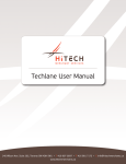 Techlane User Manual