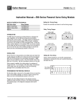 E68 Series Powered Curve Delay Module Installation Manual