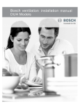 Bosch ventilation installation manual DUH Models