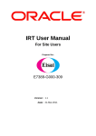 IRT User Manual