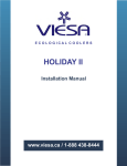 Holiday II Installation Manual.cdr
