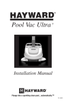 Pool Vac Ultra® - Installation Manual