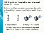 Sliding Door Installation Manual - Canbath Frameless glass shower