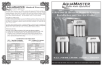 Aquamaster installation manual