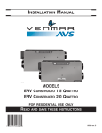 Quattro ERV Installation Manual (07918 rev. C):Constructo