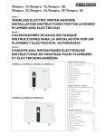 Tempra Tankless Electric Water Heater Installation Manual