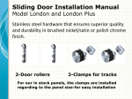 Sliding Door Installation Manual