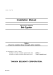 Installation Manual Bel-Cypher