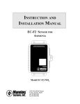 INSTRUCTION AND INSTALLATION MANUAL