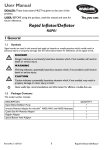 User Manual Rapid Inflator/Deflator