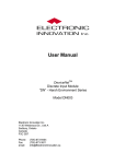 User Manual - Electronic Innovation DeviceNet Vehicle Control