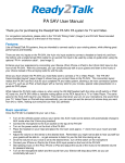PA 5AV User Manual - PA Systems & Public Address Systems