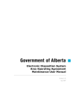 Area Operating Agreement Maintenance User Manual