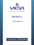 Holiday II User's Manual.cdr