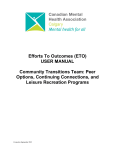 Efforts To Outcomes (ETO) USER MANUAL Community Transitions