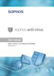 Sophos Anti-Virus for Windows NT/95/98/Me user manual