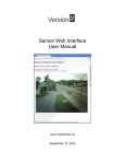 Sensor Web Interface User Manual