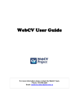 Web CV User Manual - University of Toronto