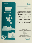 Agroecological resource area databases for the Prairies : user's