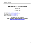MATSEDLAB (v 1.0) – User manual
