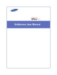 OfficeServ Softphone User Manual