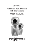 2516507 Flat Panel VGA Webcam with Microphone USER MANUAL