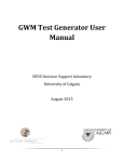 GWM Test Generator User Manual