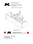 Operator, Parts and Service Manual Manufactured By