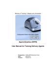 Apprenticeship (APPR) User Manual for Training Delivery Agents