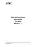 TouchKit Touch Panel User manual for Linux Version: 3.1.4