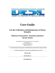 User Manual - Dorset Environmental Science Centre