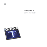 LiveType 2 User Manual