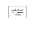 MedBASE Lite User's Manual Windows