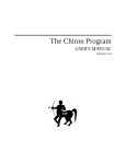 The Chiron Program User's Manual