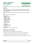 Adept&trade; Application User's Manual