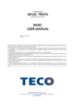 SINUS PENTA BASIC USER MANUAL - TECO