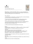 Bellman ringer User manual, Bellman ringer (GB) Bellman