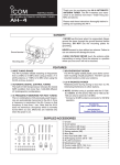 ICOM - AH-4 User manual
