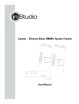 Cayman – Wireless Stereo 900MHz Speaker System User Manual