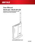WCR-GN / WCR-HP-GN User Manual
