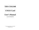 TDS-COGO48 COGO Card User's Manual - 2014 York Can