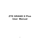 ZTE GRAND X Plus User Manual