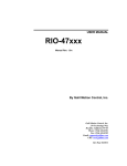 RIO-47100 User Manual - triumf data acquisition