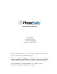 PhoneSuite Extension User's Manual