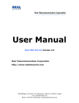 User Manual - Real Telecom