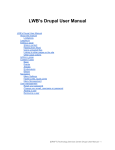 LWB's Drupal User Manual - Wek'eezhii Land and Water Board