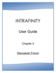 Intrafinity User Manual